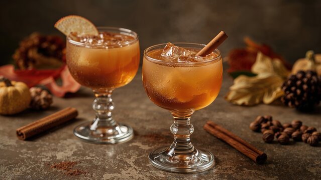 Shot glasses filled with a sour apple cider and egg flip alcoholic drink