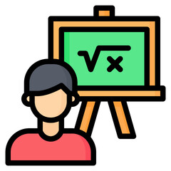 Presentation Icon, Filled Line style icon vector illustration, Suitable for website, mobile app, print, presentation, infographic and any other project.