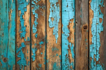 Weathered Teal Wood Planks Rustic Texture background