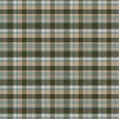 Rustic Beige and Green Checkered Design