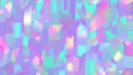 Retro-inspired abstract holographic rainbow pattern with neon violet, pink, and mint colors and a soft blurred texture.