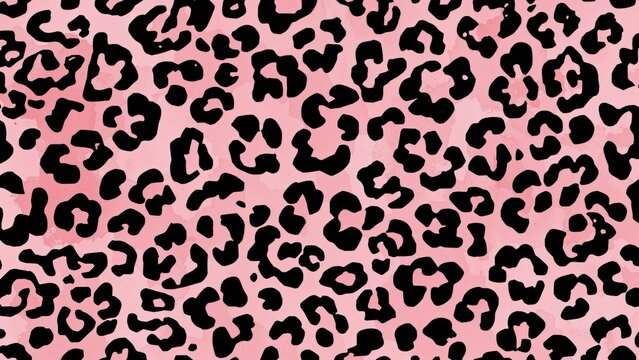 Abstract seamless grunge texture mimicking leopard print. Stylish pattern wallpaper designed for girls. Animal print fashion element.