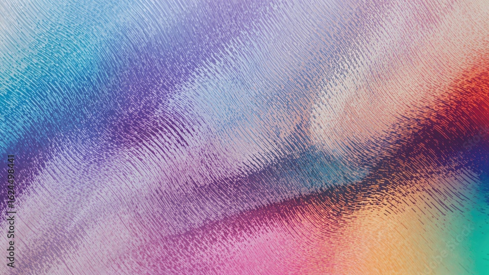 Poster vibrant lines in a blurred gradient background with abstract texture