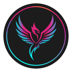 Obraz premium Diver mascot with glowing helmet visor, surrounded by bubbles and outlined with clean strokes