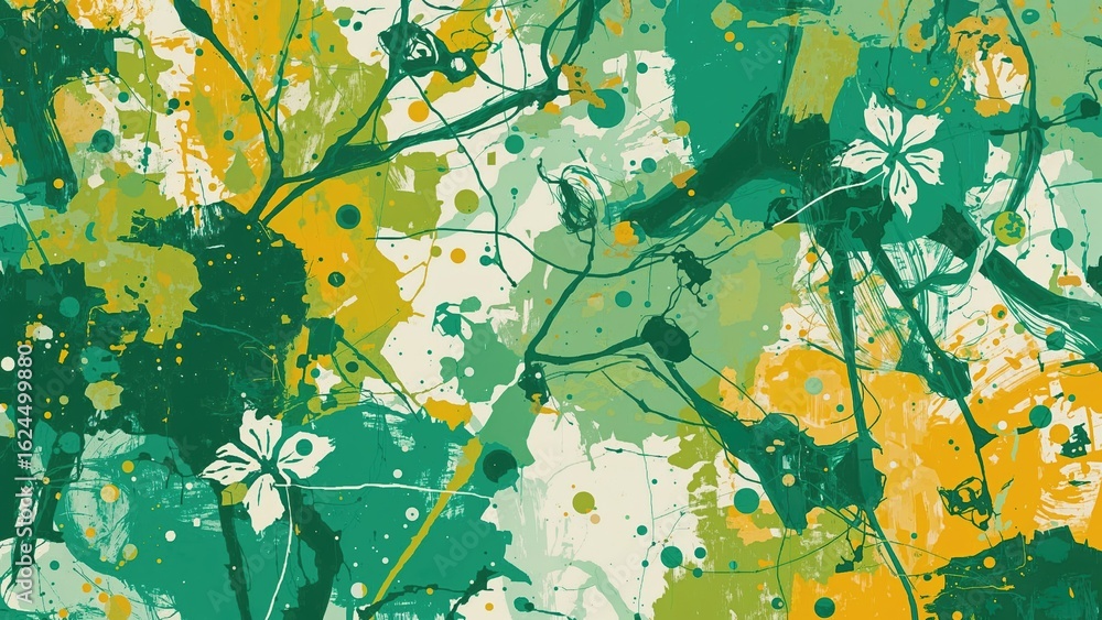 Poster dynamic abstract colors for environmentally friendly getaways