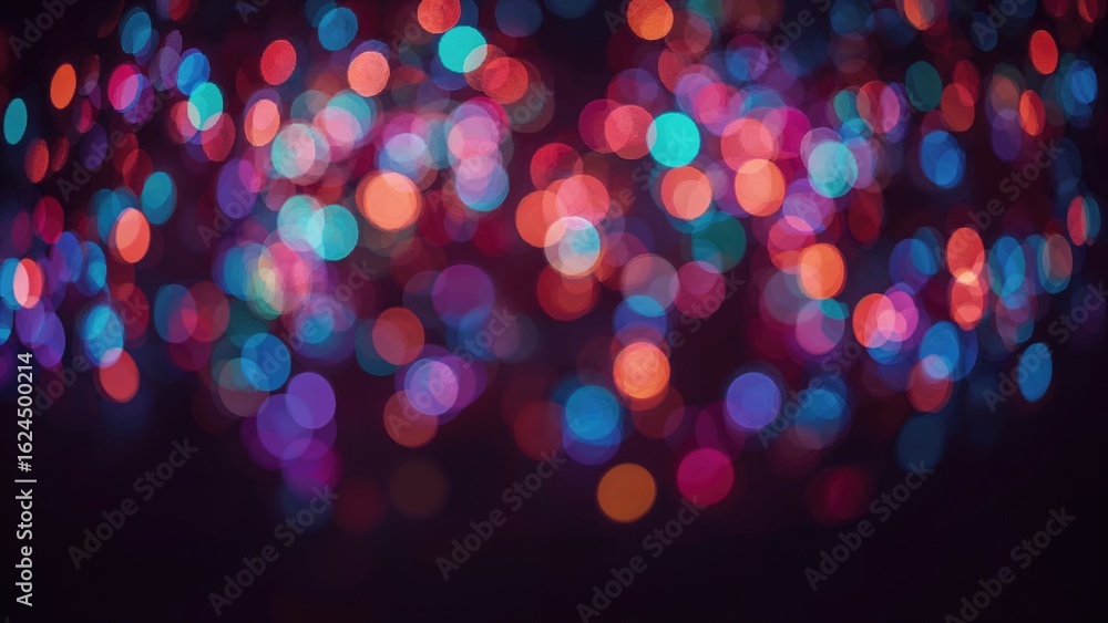 Poster abstract texture featuring soft multicolor bokeh lights