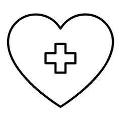 Obraz premium Healthcare and Medical Care Line Icon