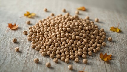 Biomass briquettes and pressed wooden pellets containing leaves