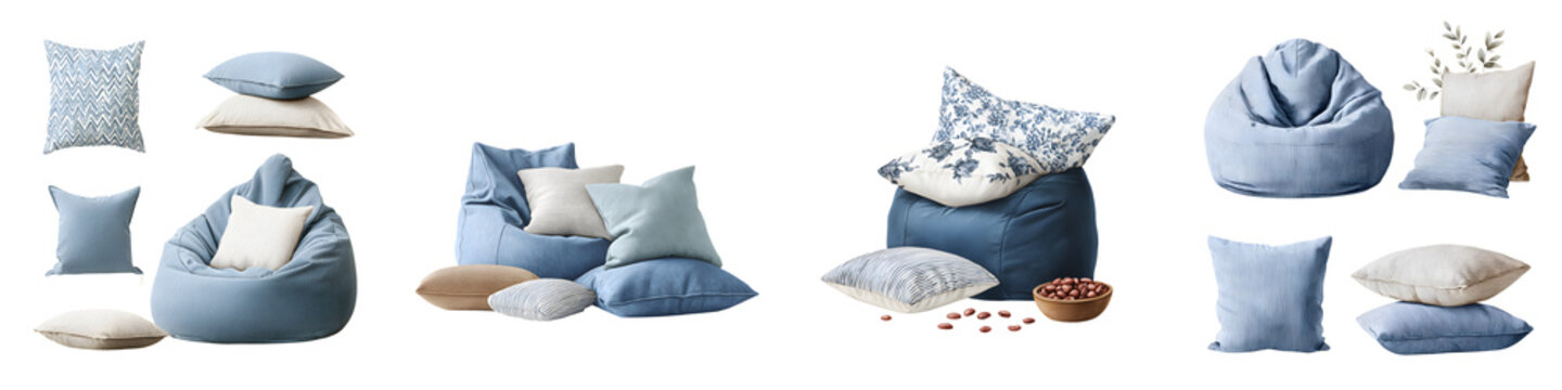 Cozy Bean Bag Chairs & Pillows Collection: Relaxing Soft Seating for Modern Living