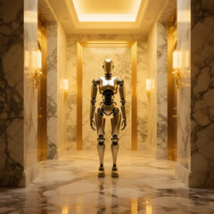 robot, modern technology.