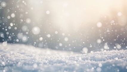 Christmas winter scenery blanketed in snow