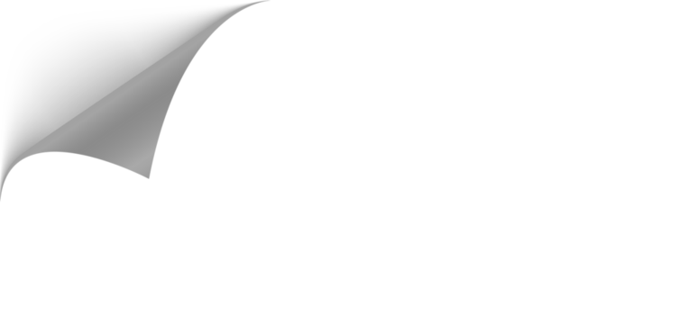 Vector, business, paper, frame, book, label, Folded paper. Curved corner paper with shadow. Png White page rotates bottom right on transparent background. - Powered by Adobe