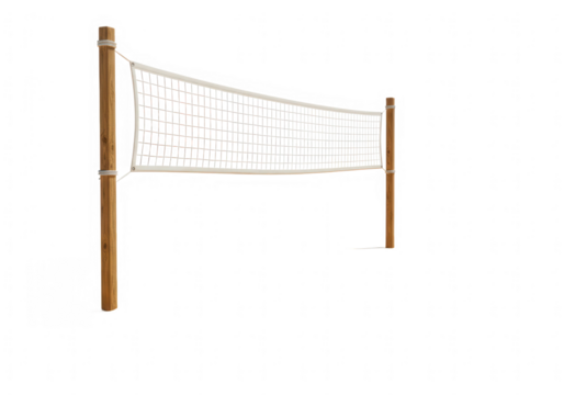 Volleyball net isolated on transparent background
