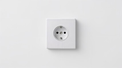 White technology sockets for electrical power in houses