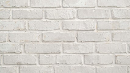 White bricks textured wall background
