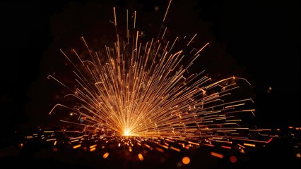 Bright sparks from welding process
