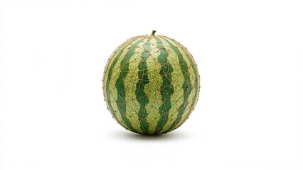Digital artwork of watermelon resembling beaded embroidery on a plain white surface