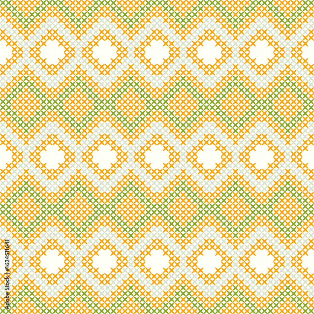 Aufkleber seamless vector pattern featuring a retro geometric design of yellow dots and squares, perfect for f