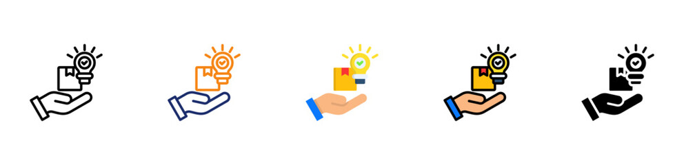 Fototapeta premium Product Solutions Icon Multi Style 