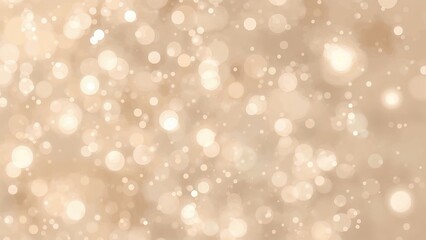 Obraz premium Soft beige bokeh background with autumn hues, light sparkle, and shadow effects, designed for beauty and cosmetic product display in a natural, elegant style.