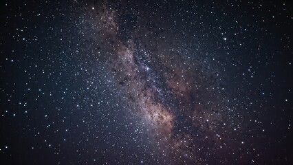 Obraz premium Celestial stars and diffuse Milky Way display the season's natural nighttime allure
