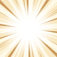 Vintage Orange Abstract Glowing Sunburst Background. Yellow Color Glow Effect Sunburst Background for Presentation, Banner, Poster, Flyer, Sales. Pop Art Poster for Summer and Spring Theme.