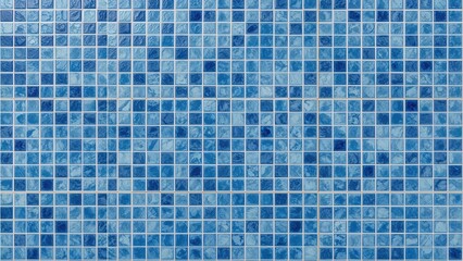 Ceramic tiles with blue light effect featuring geometric checkerboard patterns for bathroom and kitchen walls and floors