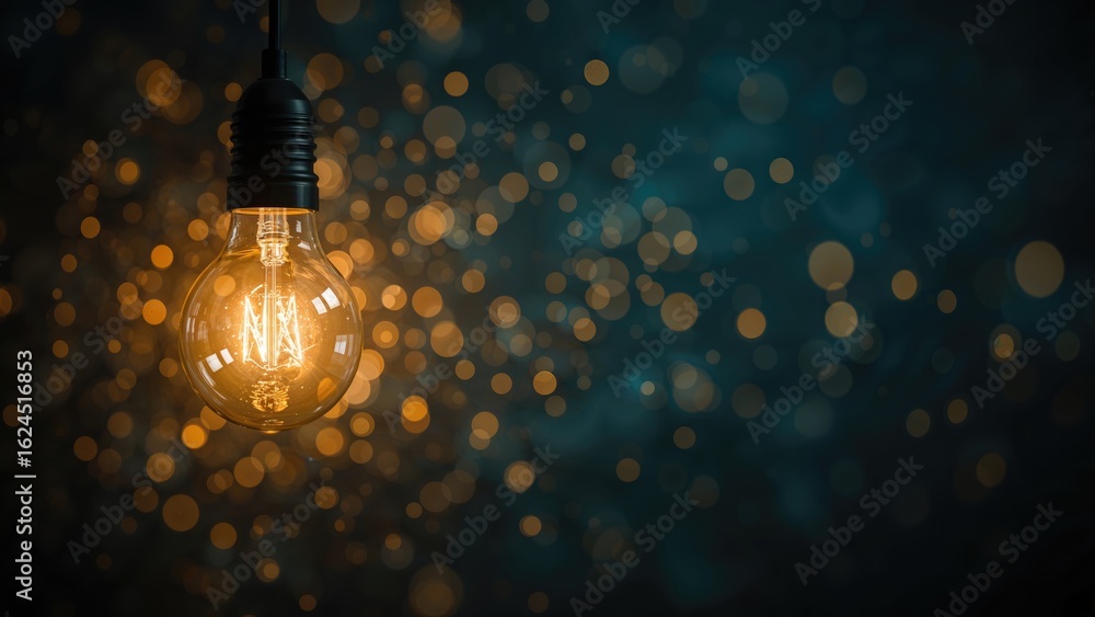 Aufkleber background with an abstract lamp motif concentrating on efficient energy and sustainable tech, showc