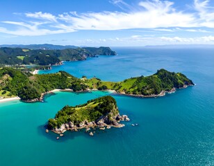 Fototapeta premium Coastal islands with turquoise waters