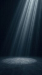 Dark gray backdrop with faint radiating light streaks , rays, monochrome, grey