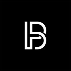 This striking BP/PB monogram logo is a fusion of simplicity, modernity, and futuristic appeal. The bold, intertwined letters create a sophisticated and advanced brand identity.