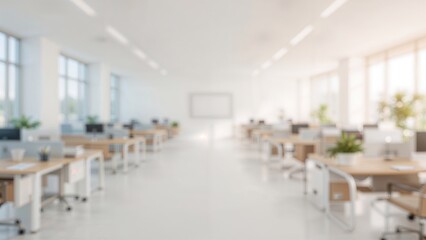 Fototapeta premium Defocused Business Background with Room for Marketing