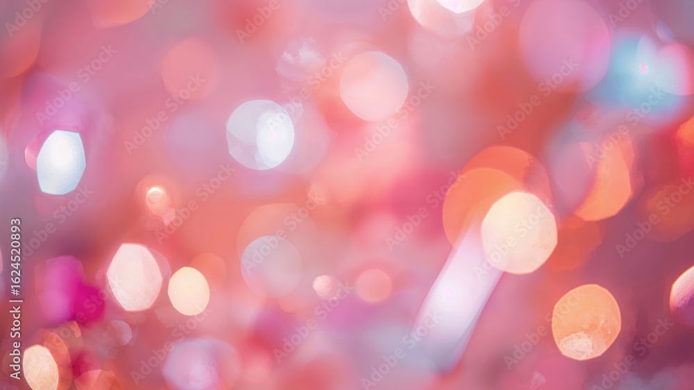 Canvas Prints soft vibrant bokeh with colorful abstract hues for backdrop
