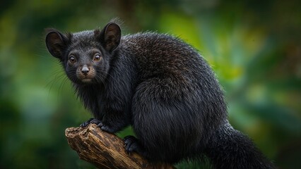 Fototapeta premium Massive Black Tree Squirrel