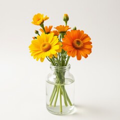Fototapeta premium A gerbera in a bottle