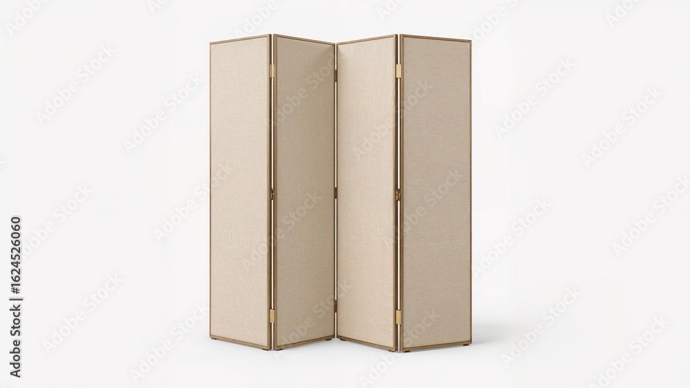 Aufkleber light tan folding partition set before a white surface