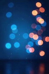 Abstract blue bokeh, glittering festive lights , abstract background, glitter, defocused