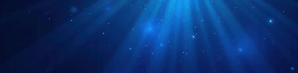 Dark blue gradient, glowing ray pattern, grainy texture , gradient, ray