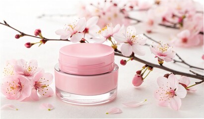 Creamy pink cherry blossom flowers for a beautiful wedding cake decoration