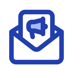 email marketing blue icon