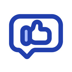 feedback blue icon