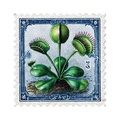 Vintage Postage Stamp Featuring a Detailed