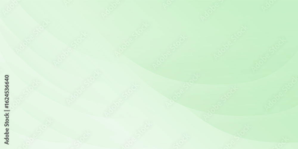 Poster abstract green background with smooth, flowing curves and a light gradient effect. vector illustrati