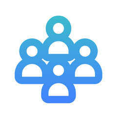 audience line gradient icon