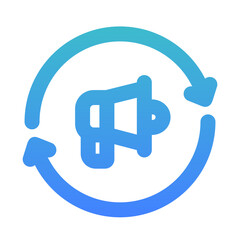 reset line gradient icon