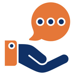 Advice solid color icon