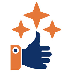 Rate solid color icon