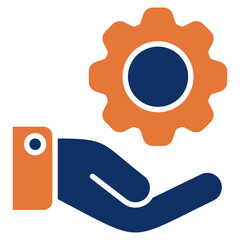 Service solid color icon