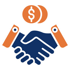 Business solid color icon