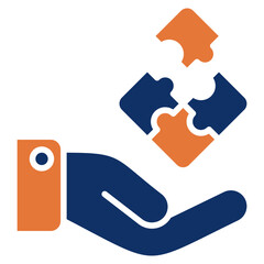 Problem Solving solid color icon